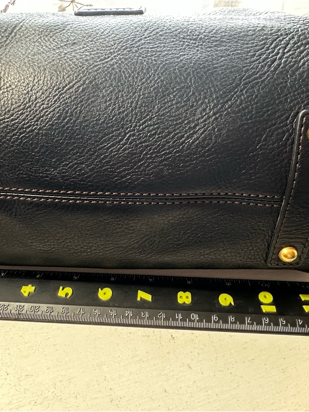 Dooney & Bourke Cameron Black Florentine Leather Satchel - Picture 4 of 14